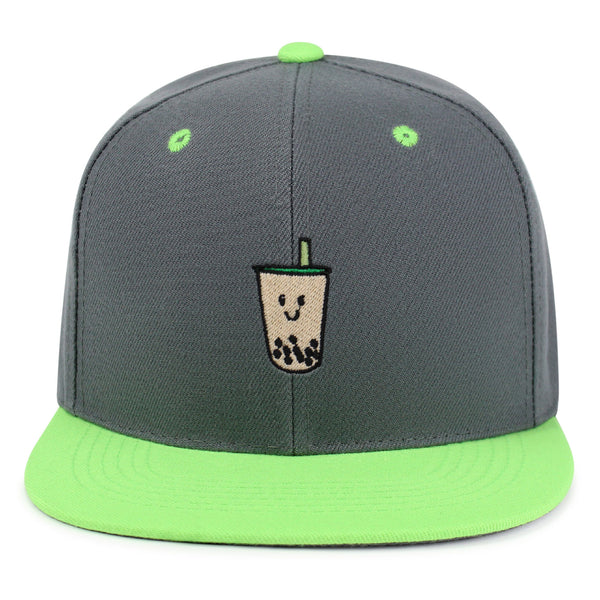 Boba Tea  Snapback Hat Embroidered Hip-Hop Baseball Cap Pearl