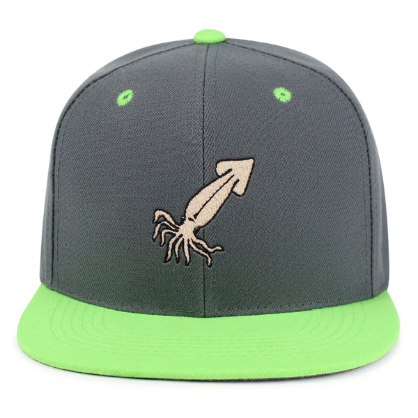 Squid Snapback Hat Embroidered Hip-Hop Baseball Cap Fishing