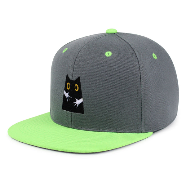 Hugs Snapback Hat Embroidered Hip-Hop Baseball Cap Black Cat Mom