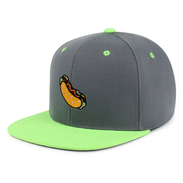 Hot Dog Snapback Hat Embroidered Hip-Hop Baseball Cap Fast Food