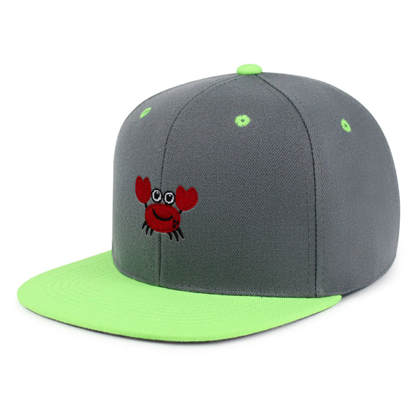 Funny Crab Snapback Hat Embroidered Hip-Hop Baseball Cap Ocean Sea Fishing