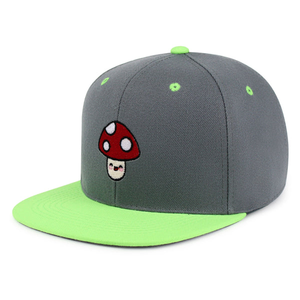 Mushroom Snapback Hat Embroidered Hip-Hop Baseball Cap Vegetable