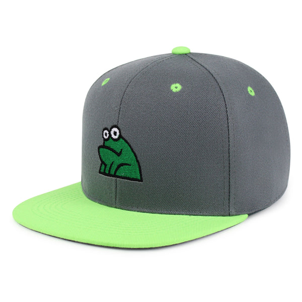 Frog Snapback Hat Embroidered Hip-Hop Baseball Cap Funny