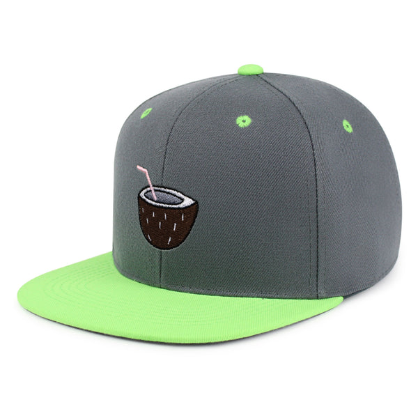 Coconut Snapback Hat Embroidered Hip-Hop Baseball Cap Juice Tree