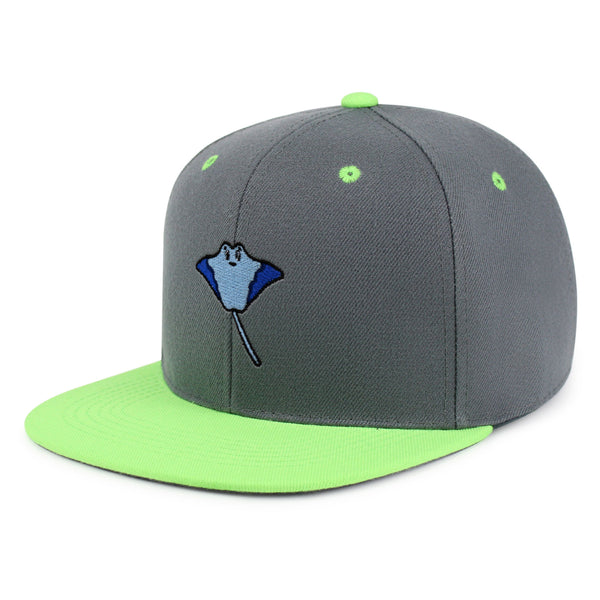 Stingray Snapback Hat Embroidered Hip-Hop Baseball Cap Fishing Ocean