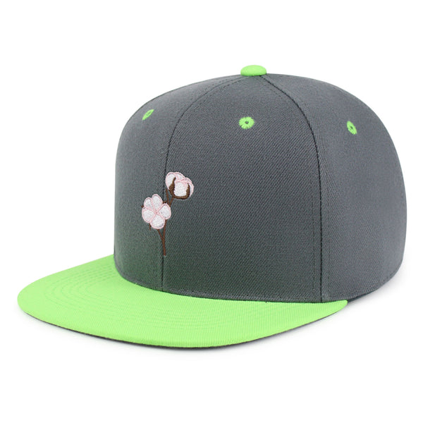 Cotton Flower Snapback Hat Embroidered Hip-Hop Baseball Cap Tree