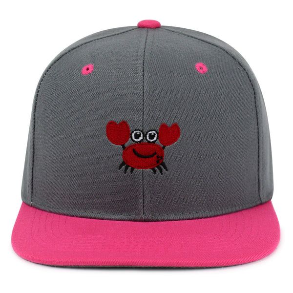 Funny Crab Snapback Hat Embroidered Hip-Hop Baseball Cap Ocean Sea Fishing