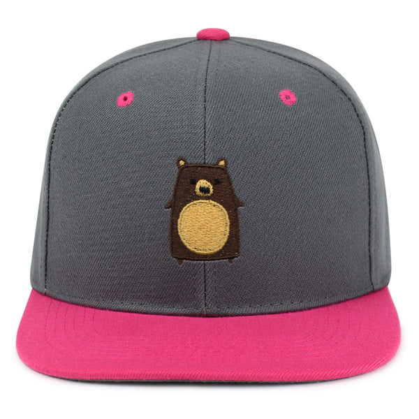 Bear Snapback Hat Embroidered Hip-Hop Baseball Cap Big Scary