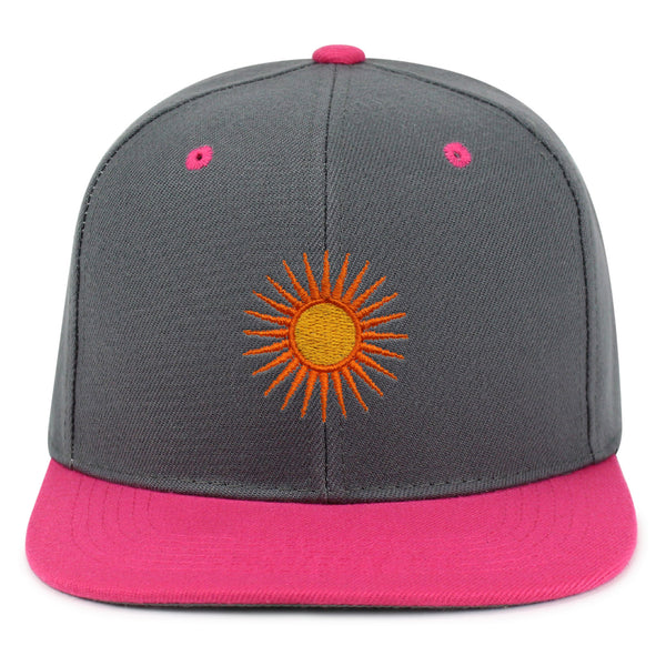 Sun Snapback Hat Embroidered Hip-Hop Baseball Cap Sunny Summer