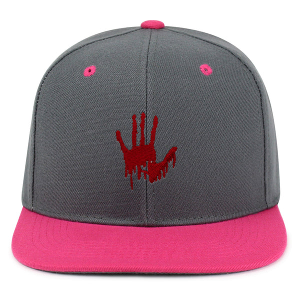 Bloody Hand Snapback Hat Embroidered Hip-Hop Baseball Cap Horror