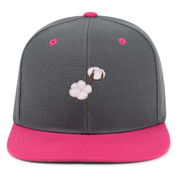 Cotton Flower Snapback Hat Embroidered Hip-Hop Baseball Cap Tree