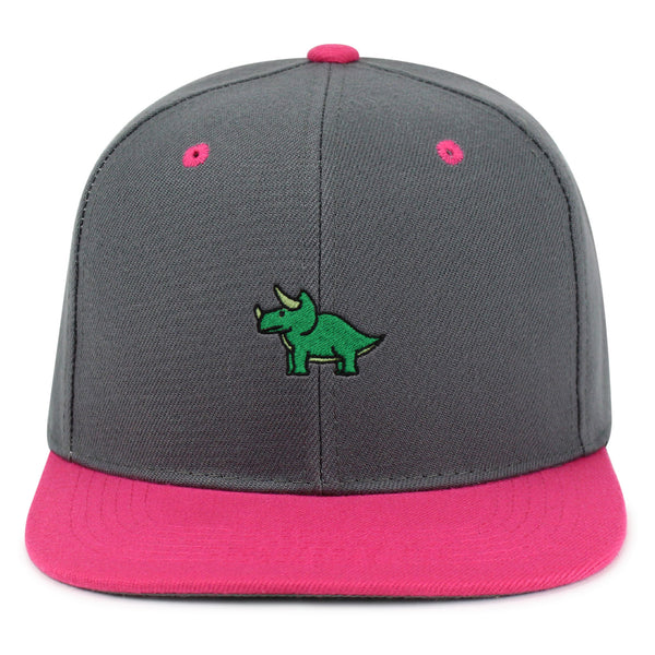 Triceratops  Snapback Hat Embroidered Hip-Hop Baseball Cap Dinosaur