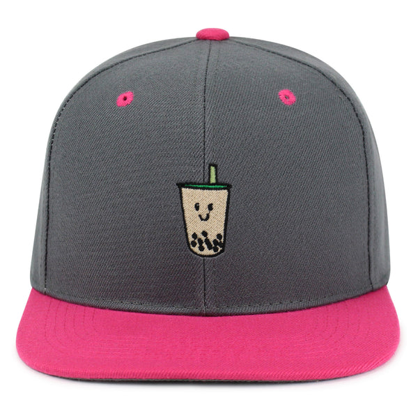 Boba Tea  Snapback Hat Embroidered Hip-Hop Baseball Cap Pearl