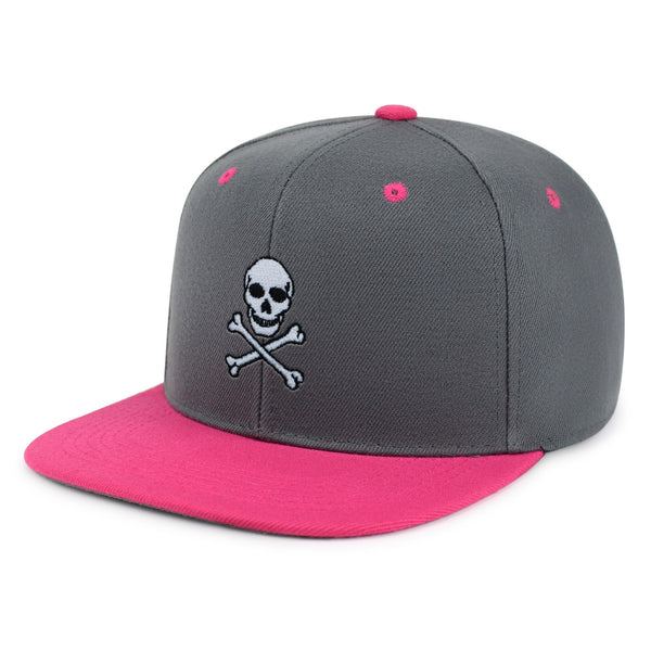Pirate Skull Snapback Hat Embroidered Hip-Hop Baseball Cap Scary Grunge