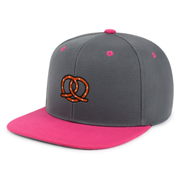 Pretzel Snapback Hat Embroidered Hip-Hop Baseball Cap Snack