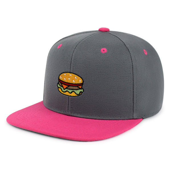 Hamburger Snapback Hat Embroidered Hip-Hop Baseball Cap Fast Food