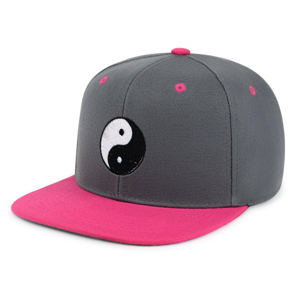 Ying Yang Snapback Hat Embroidered Hip-Hop Baseball Cap Asian Meditation