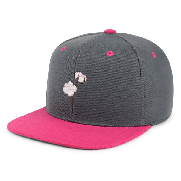 Cotton Flower Snapback Hat Embroidered Hip-Hop Baseball Cap Tree