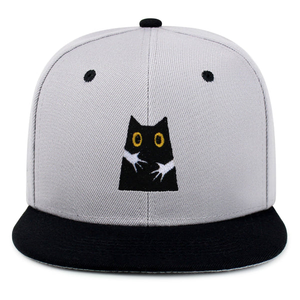 Hugs Snapback Hat Embroidered Hip-Hop Baseball Cap Black Cat Mom