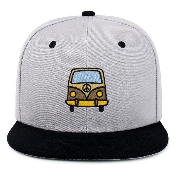 Hippie Van Snapback Hat Embroidered Hip-Hop Baseball Cap RV VW