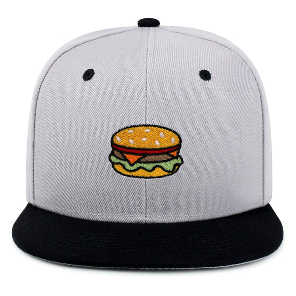 Hamburger Snapback Hat Embroidered Hip-Hop Baseball Cap Fast Food