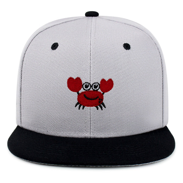 Funny Crab Snapback Hat Embroidered Hip-Hop Baseball Cap Ocean Sea Fishing