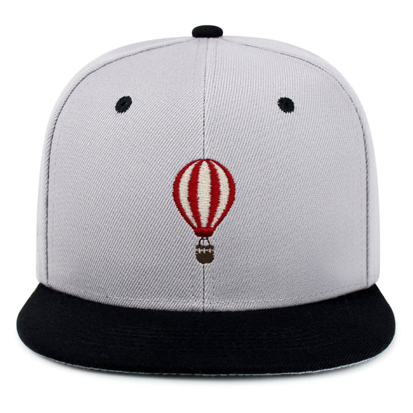 Hot Air Ballon Snapback Hat Embroidered Hip-Hop Baseball Cap Travel Fly Sky