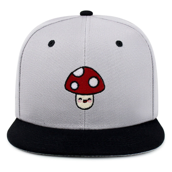 Mushroom Snapback Hat Embroidered Hip-Hop Baseball Cap Vegetable