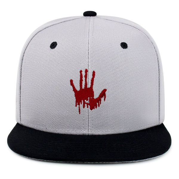 Bloody Hand Snapback Hat Embroidered Hip-Hop Baseball Cap Horror