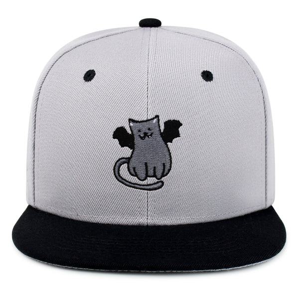 Bat-cat Snapback Hat Embroidered Hip-Hop Baseball Cap Cat Kitty