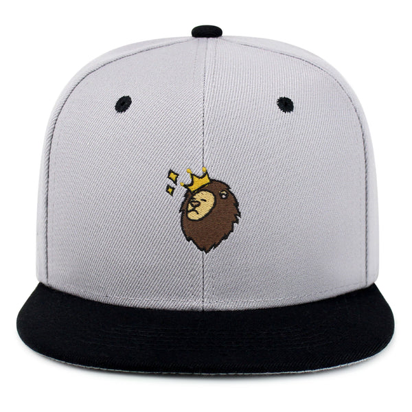 Lion Snapback Hat Embroidered Hip-Hop Baseball Cap Zoo King