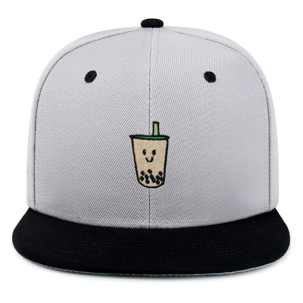 Boba Tea  Snapback Hat Embroidered Hip-Hop Baseball Cap Pearl