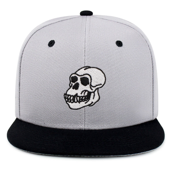 Gorilla Skull Snapback Hat Embroidered Hip-Hop Baseball Cap Skelton