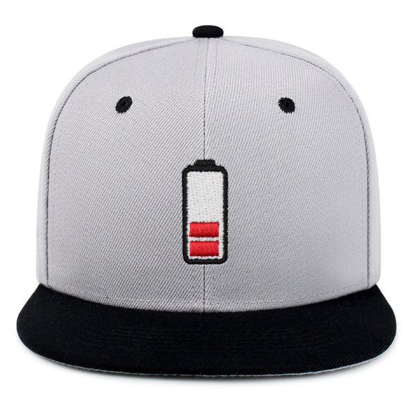 Low Battery Snapback Hat Embroidered Hip-Hop Baseball Cap Phone