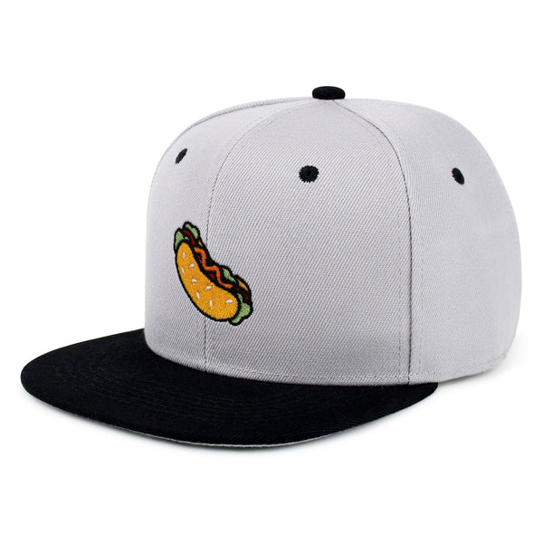 Hot Dog Snapback Hat Embroidered Hip-Hop Baseball Cap Fast Food