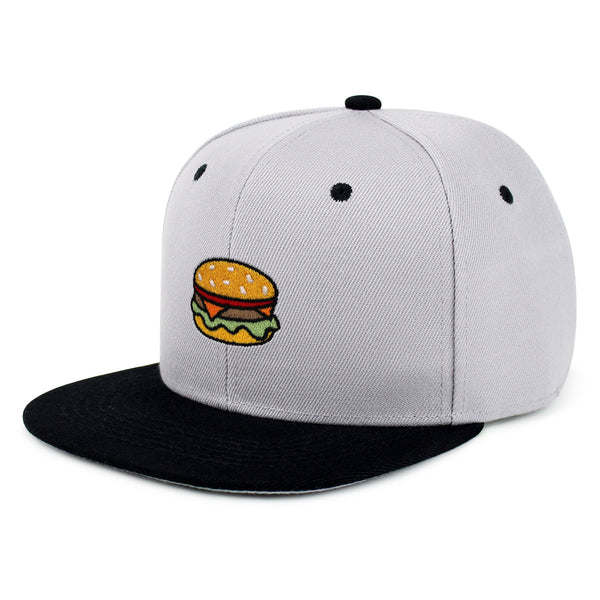 Hamburger Snapback Hat Embroidered Hip-Hop Baseball Cap Fast Food