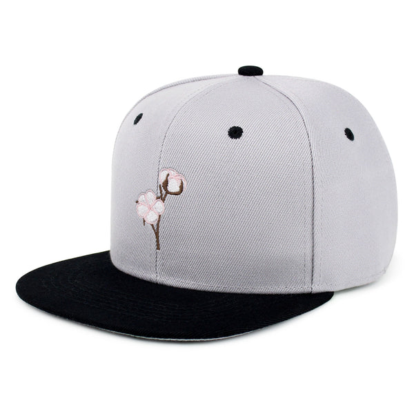 Cotton Flower Snapback Hat Embroidered Hip-Hop Baseball Cap Tree