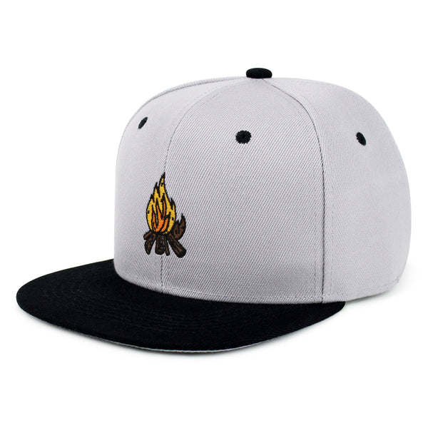 Camp Fire Snapback Hat Embroidered Hip-Hop Baseball Cap Wood Pit