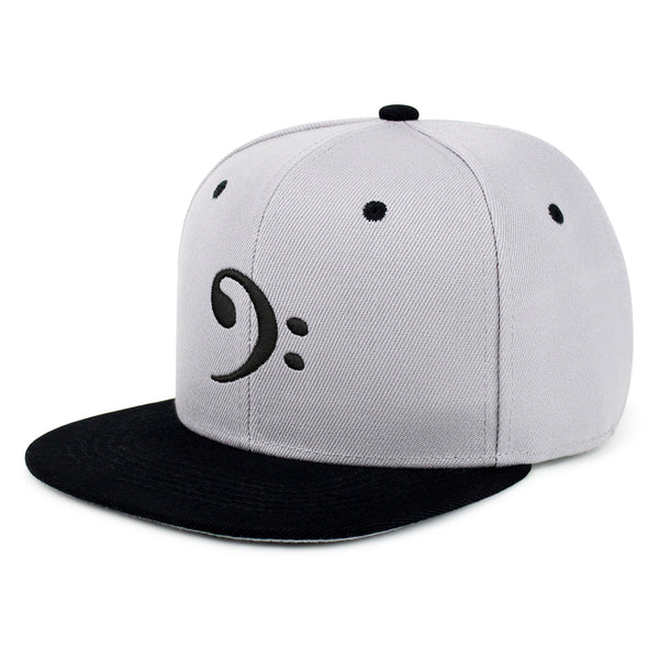 Bass Clef Snapback Hat Embroidered Hip-Hop Baseball Cap Music Symbol