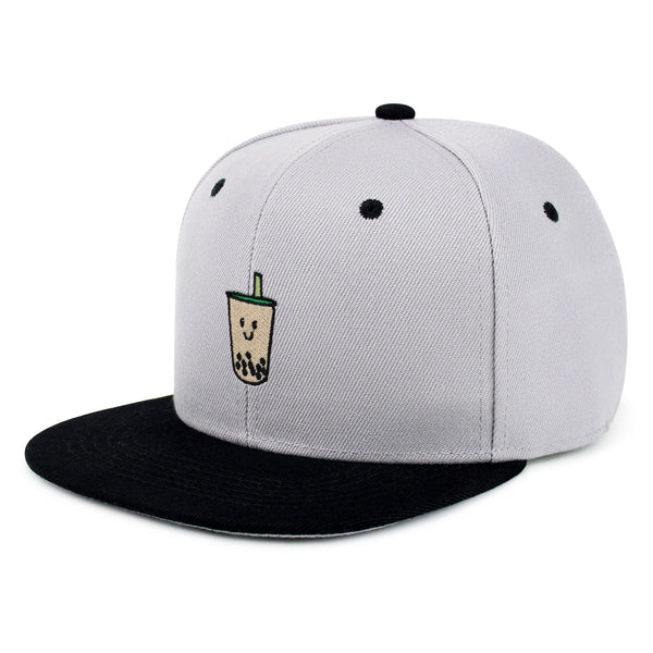 Boba Tea  Snapback Hat Embroidered Hip-Hop Baseball Cap Pearl