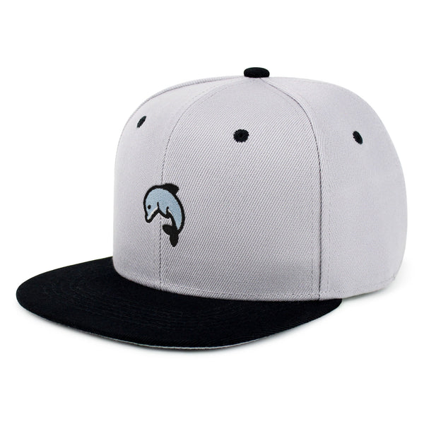 Dolphin Snapback Hat Embroidered Hip-Hop Baseball Cap Ocean Cute