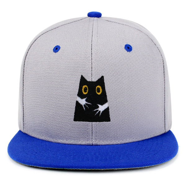 Hugs Snapback Hat Embroidered Hip-Hop Baseball Cap Black Cat Mom