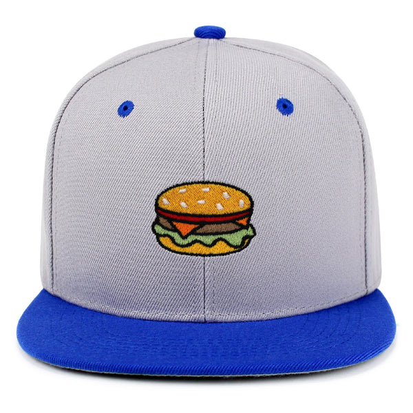 Hamburger Snapback Hat Embroidered Hip-Hop Baseball Cap Fast Food