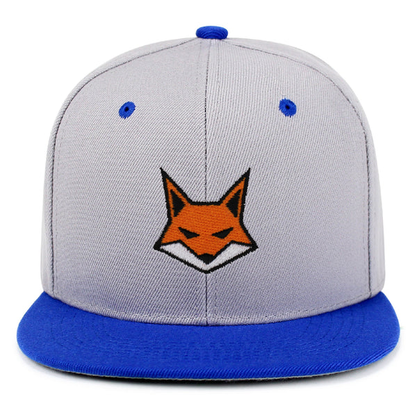 Fox Face Snapback Hat Embroidered Hip-Hop Baseball Cap Wild Animal