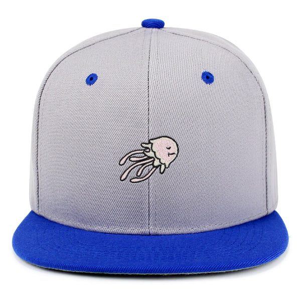 Jellyfish Snapback Hat Embroidered Hip-Hop Baseball Cap Fish Nature