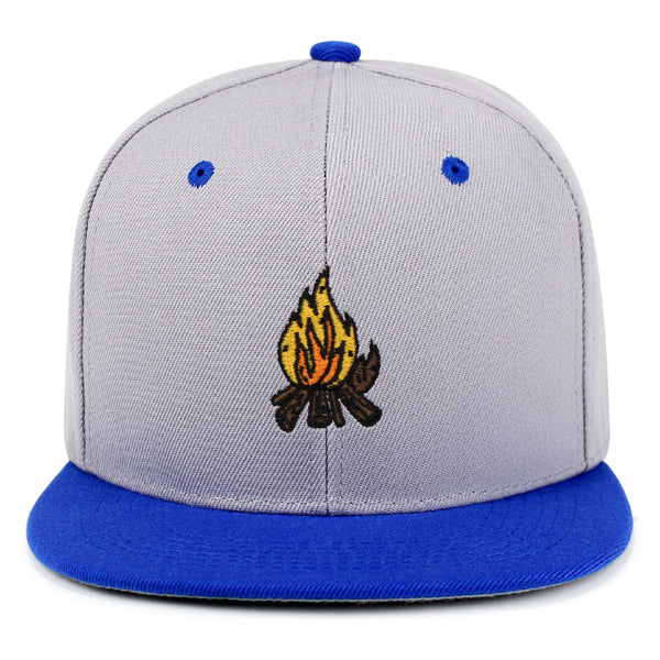 Camp Fire Snapback Hat Embroidered Hip-Hop Baseball Cap Wood Pit