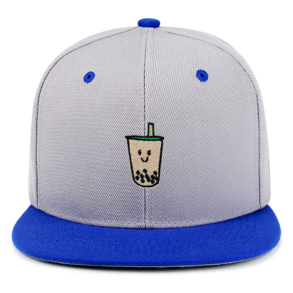 Boba Tea  Snapback Hat Embroidered Hip-Hop Baseball Cap Pearl