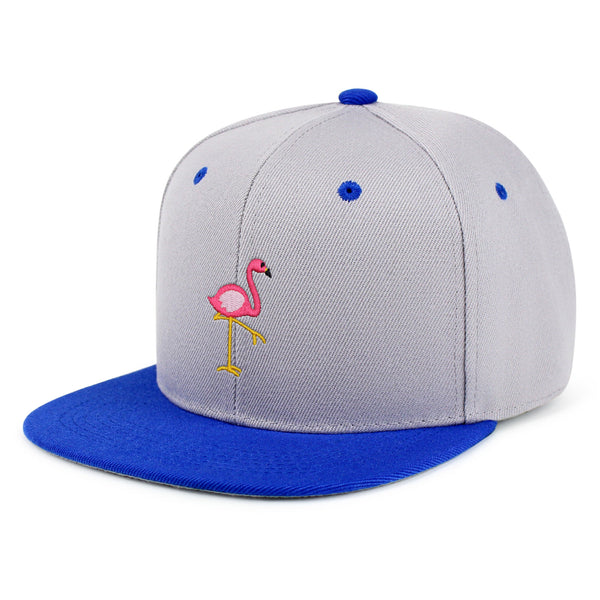 Flamingo Snapback Hat Embroidered Hip-Hop Baseball Cap Bird Pink