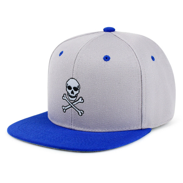 Pirate Skull Snapback Hat Embroidered Hip-Hop Baseball Cap Scary Grunge