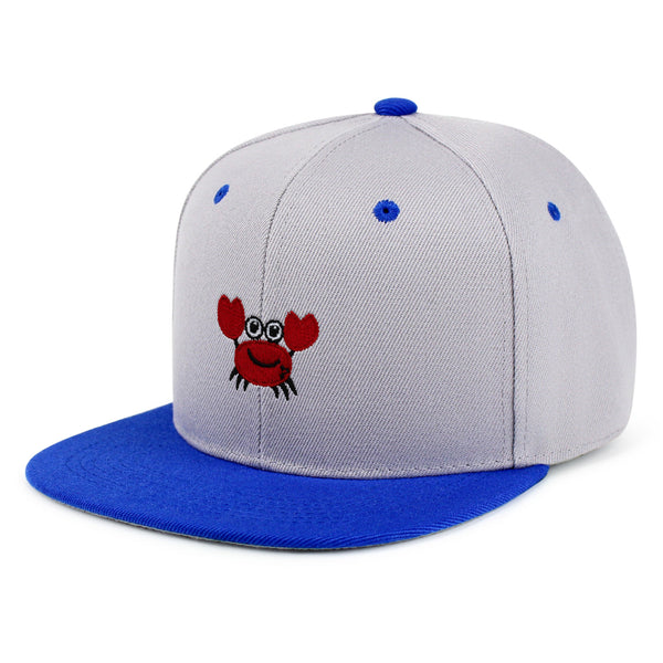 Funny Crab Snapback Hat Embroidered Hip-Hop Baseball Cap Ocean Sea Fishing